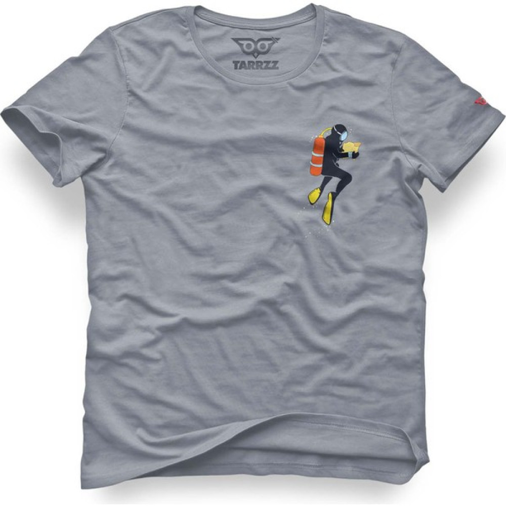 Tarrzzcom Balık Adam Tasarım Tişört, Dalgıç Baskılı Tasarım Tişört Erkek T-shirt Fiyatı