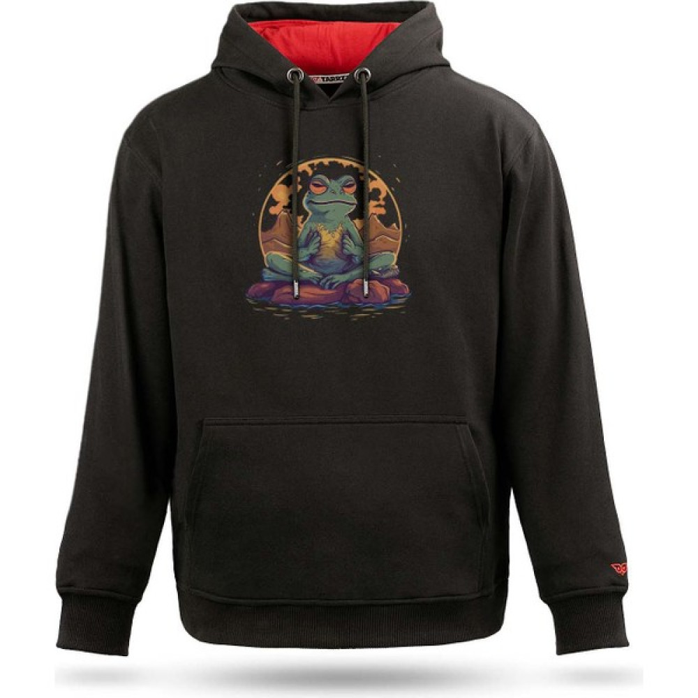 Tarrzzcom Frog Sitting On Stone Tasarım Kapşonlu Sweatshirt Erkek Sweatshirt Fiyatı