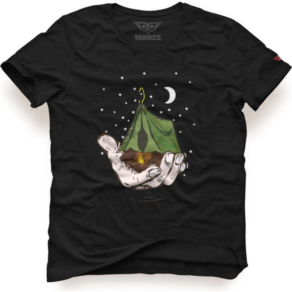 Tarrzzcom Kamp ve Gece Tasarım Tişört Erkek T-shirt Fiyatı
