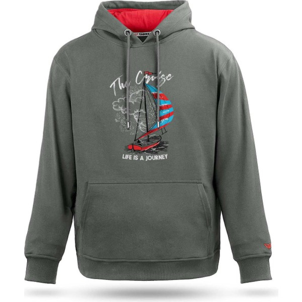 Tarrzzcom Kırmızı Yelkenli Tasarım Kapşonlu Sweatshirt Erkek Sweatshirt Fiyatı