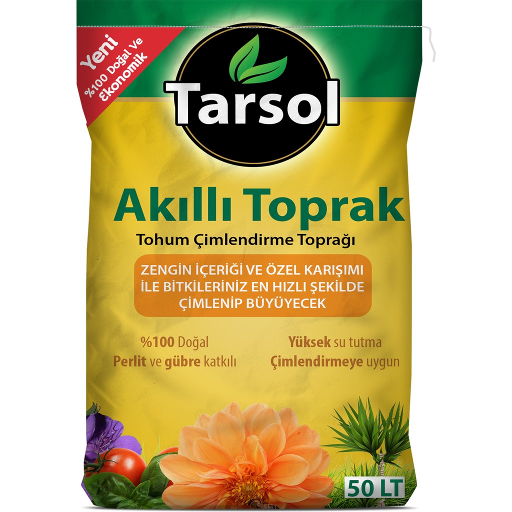 Tarsol Akıllı Toprak Torf 50 L. Ekonomik Boy - 50 lt Diğer Fiyatı
