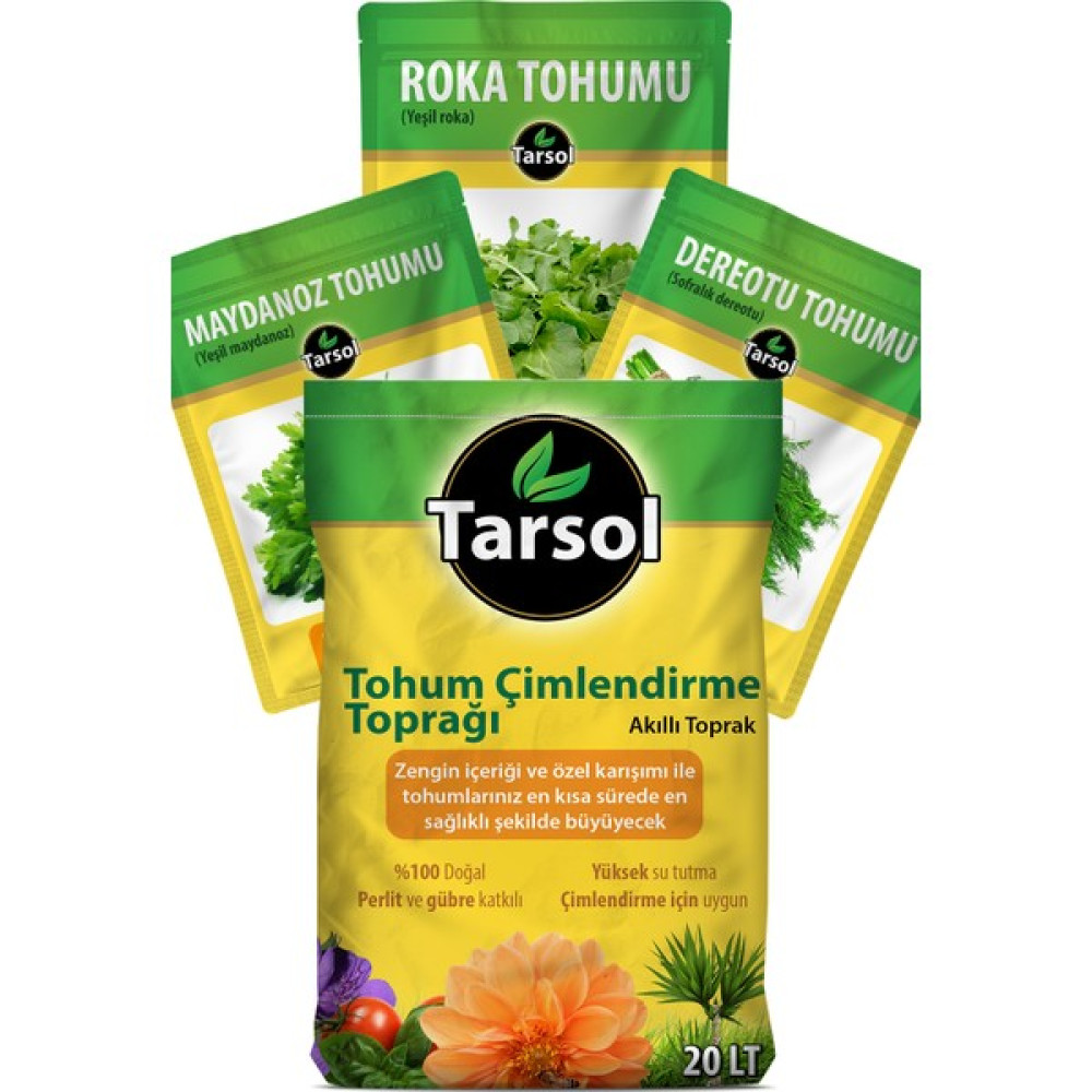 Tarsol Akıllı Toprak ve Tohum Seti 20 lt Bitki Fiyatı