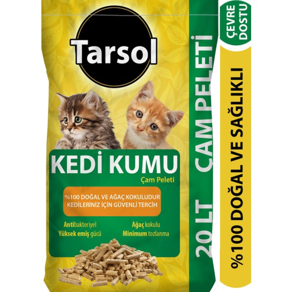 Tarsol Kedi Kumu Çam Peleti 20 Lt Ekonomik Boy %100 Organik Evcil Hayvan Ürünleri Fiyatı