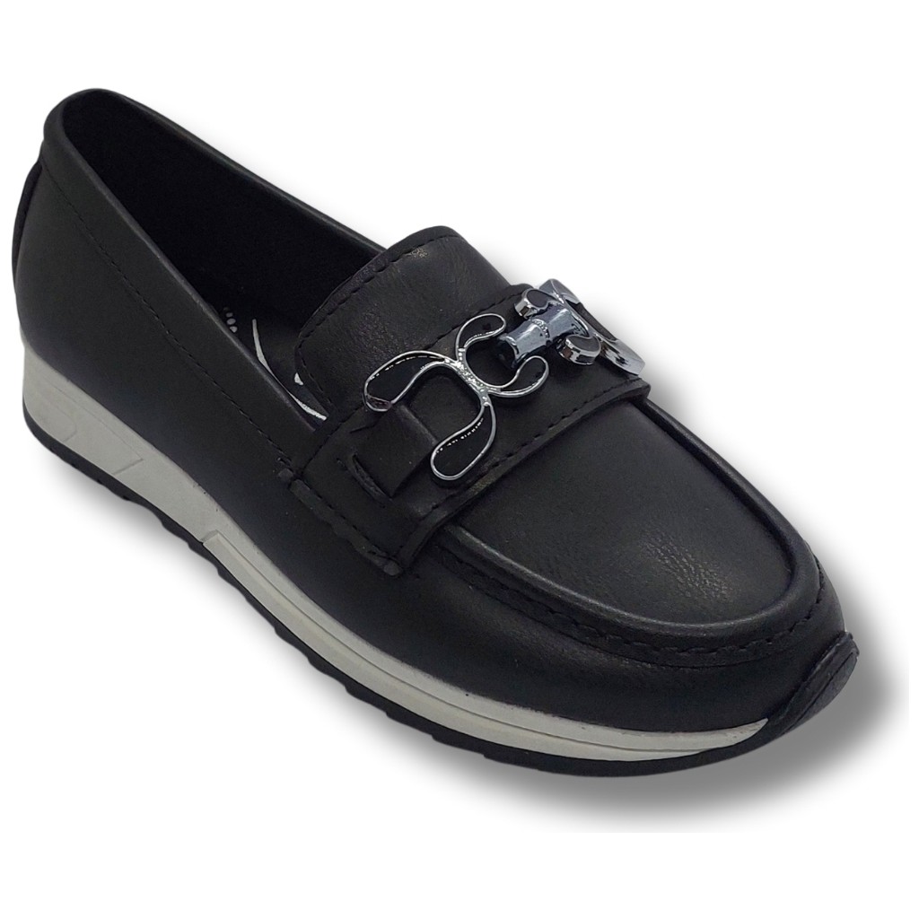Tarzbu Kadın Siyah Taşlı Tokalı Comfort Loafer Ayakkabı, Rahat Taban, Düz Kadın Babet Ayakkabı Taslıtokalıtarzkl1 Ayakkabılar ve Çantalar Fiyatı