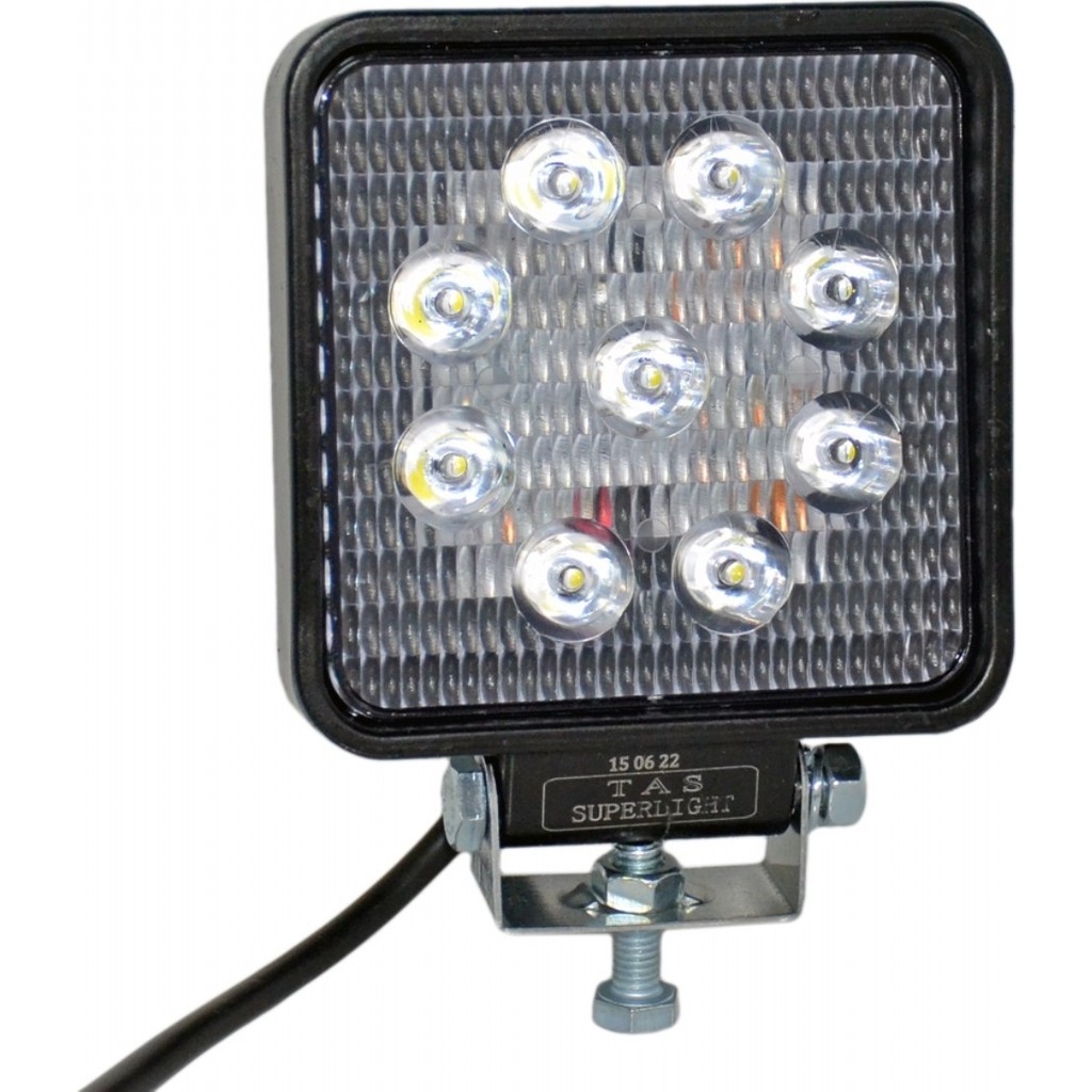 Tas 12-80V Çalışma Lambası Kare 9 LED 27W 106X106X35MM L1003 Ofis Masa Lambası Fiyatı