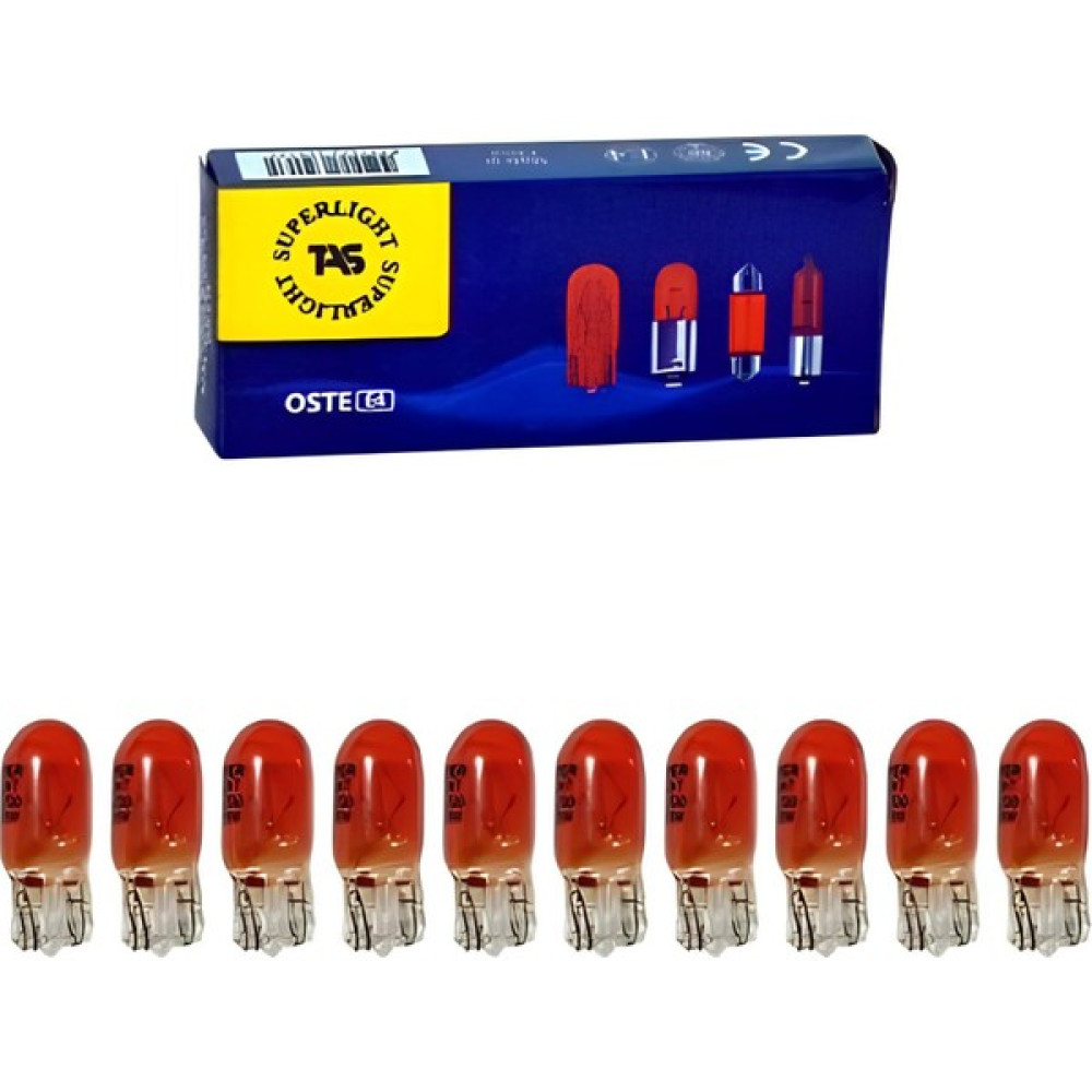 Tas 12V 5W Dipsiz T10 Ampul Turuncu Boyalı Amber Cam 10 Adet Far Ampülü Fiyatı