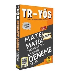Tasarı Eğitim Yayınları 2025 TR-YÖS Matematik 40x10 Çözümlü Deneme - Özgen Bulut Ders Sınav Kitapları Fiyatı