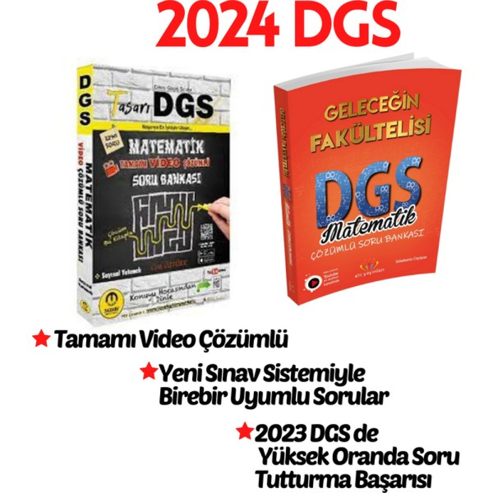 Tasarı Eğitim Yayınları Dgs-Tasarı Matematik Çözümlü Soru Bankası+ Atc Geleceğin Fakültelisi DGS Fiyatı