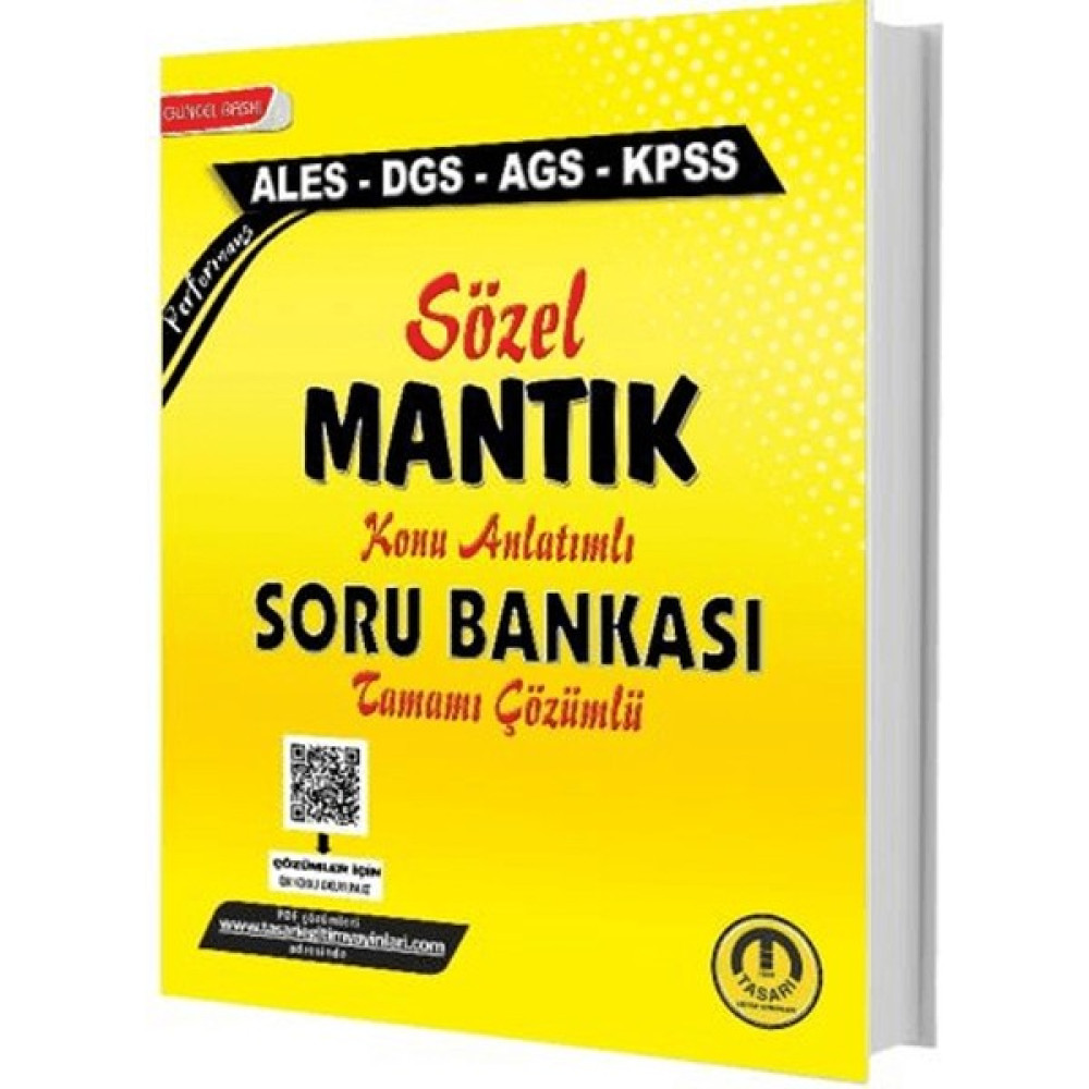 Tasarı Eğitim Yayınları Tüm Sınavlar Sözel Mantık Soru Bankası - Özgen Bulut ALES Fiyatı