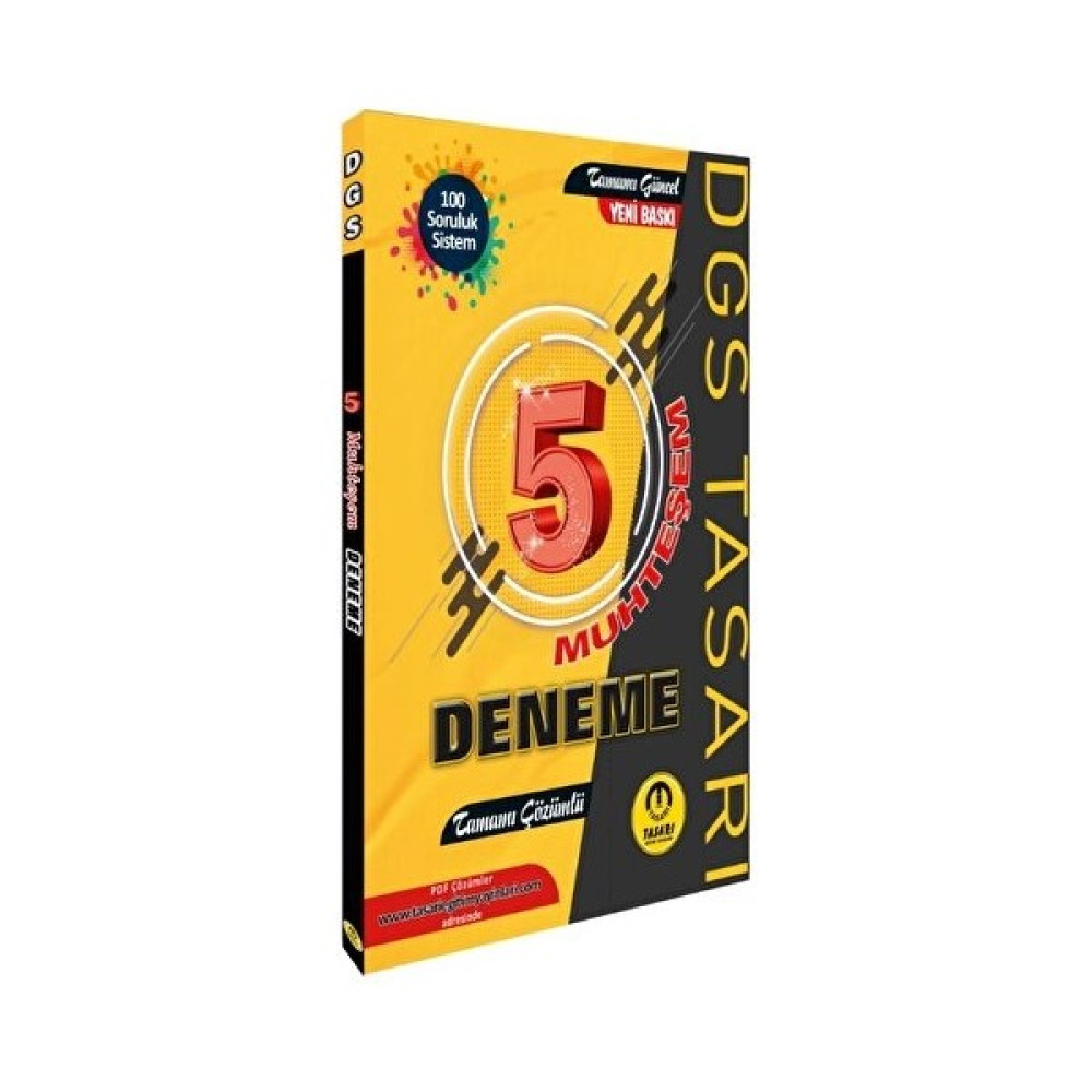 Tasarı Yayıncılık 2023 DGS 5 Muhteşem Çözümlü Deneme DGS Fiyatı