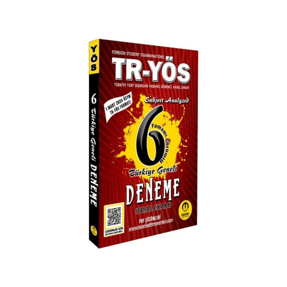 Tasarı Yayıncılık TR-YÖS 6 Türkiye Geneli Deneme Eğitim Setleri Fiyatı