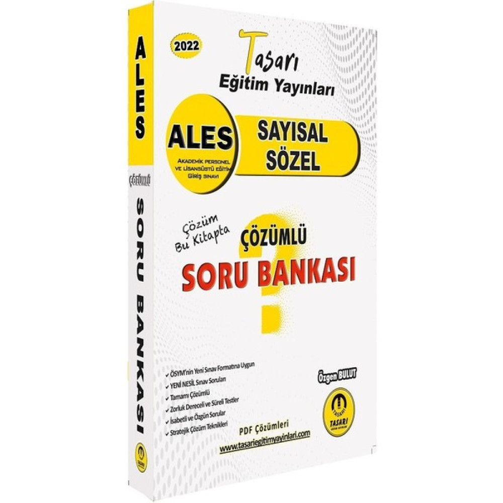 Tasarı Yayınları 2022 Ales Sayısal Sözel Soru Bankası Çözümlü ALES Fiyatı