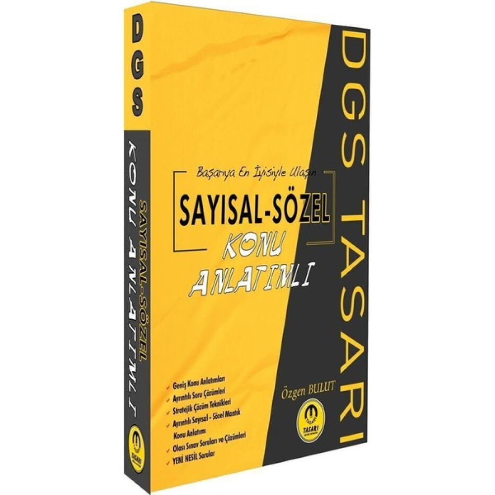 Tasarı Yayınları DGS Sayısal Sözel Konu Anlatımı DGS Fiyatı