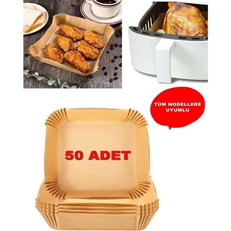 Tasarım Evi Pişirme Kağıdı Airfryer Xxl Xl Airfryer Yağlı Kağıt Xiaomi Philips Tüm Markalara Uyumlu 50 Adet - 20x4,5cm Cep Telefonu Fiyatı