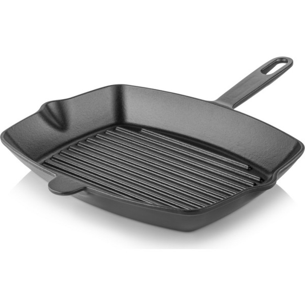 Taşev Caste Dikdörtgen Siyah 32 cm Izgara Tavası Tavalar Fiyatı