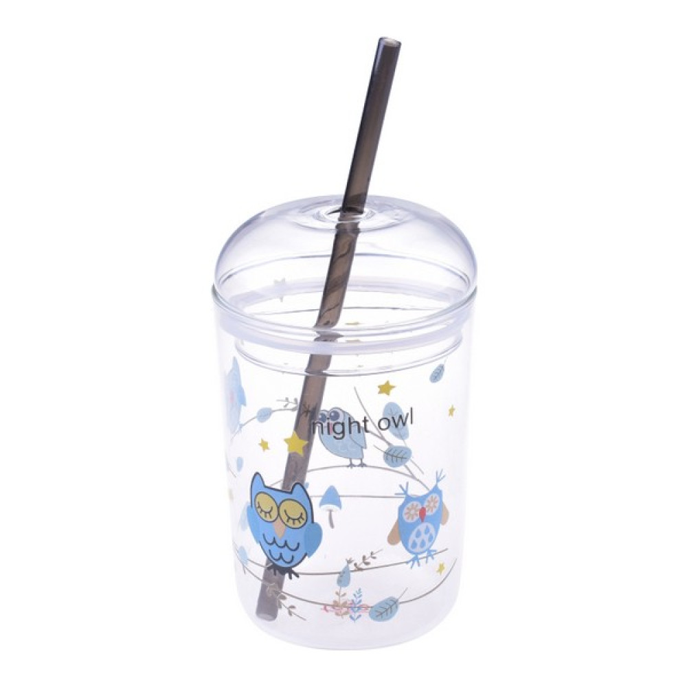 Taşev Shake - Pipetli Cam Bardak Baykuş Fincan / Bardak / Kahve Takımı Fiyatı