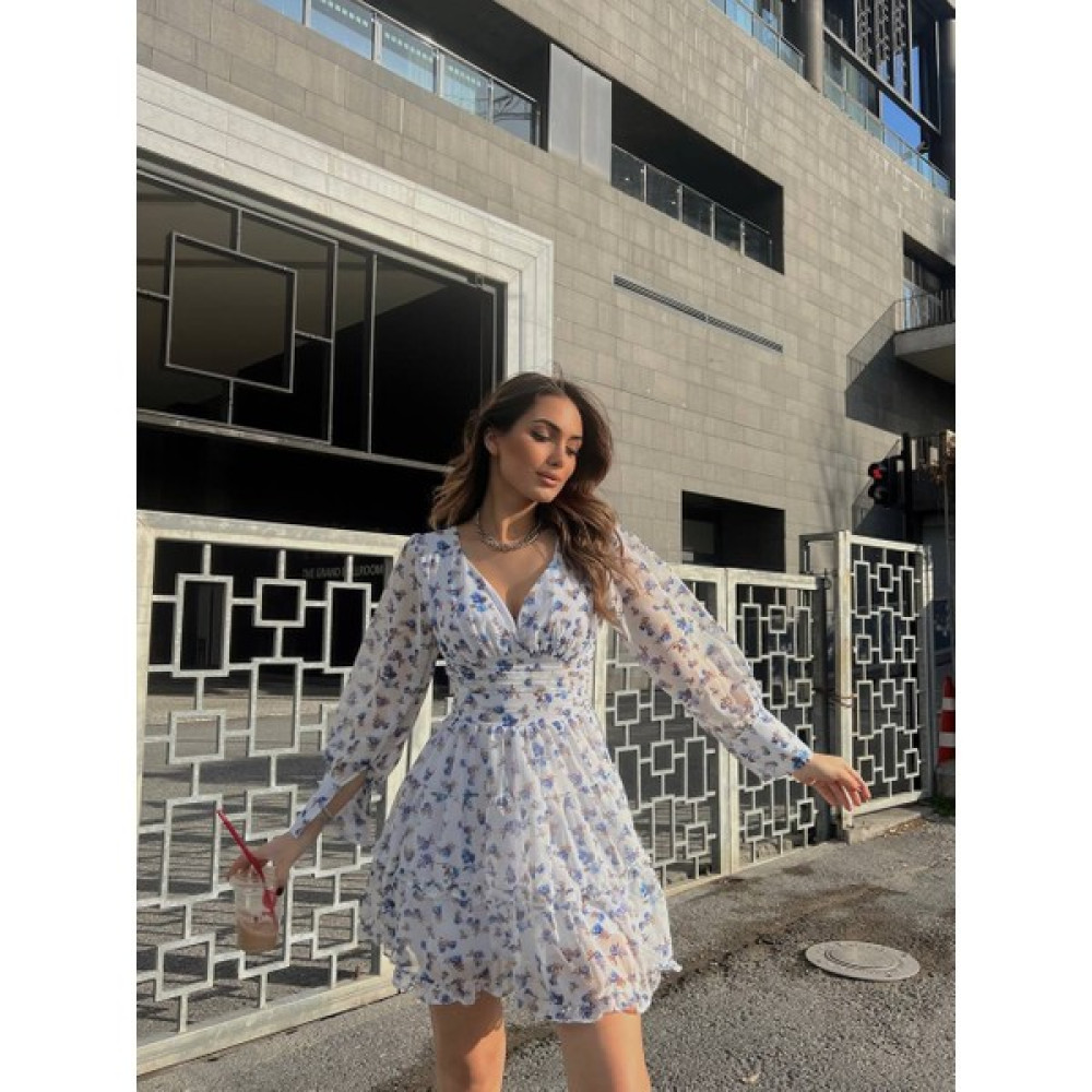 Tash Butik V Yaka Şifon Elbise Elbise Fiyatı