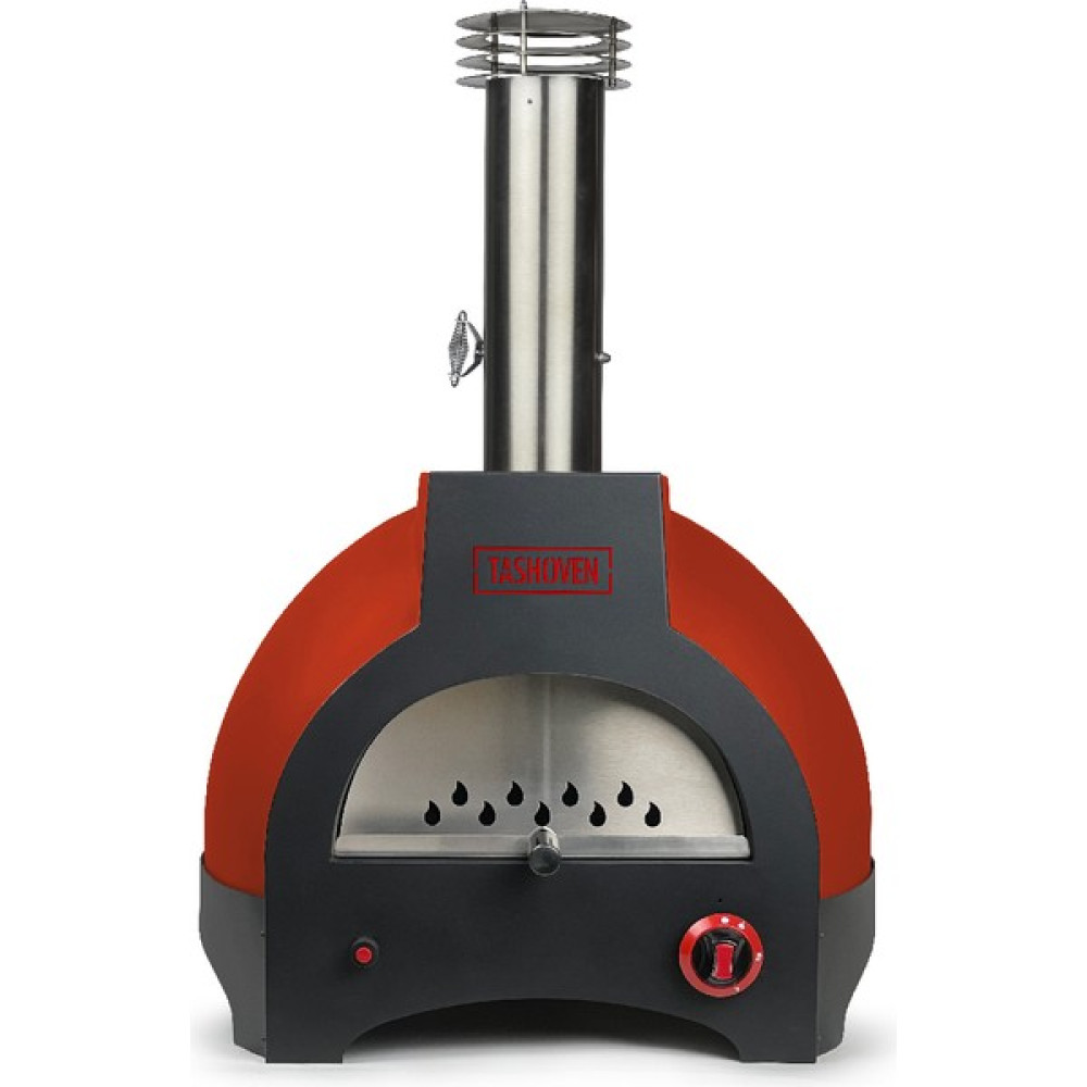 Tashoven Hybrid 50 Gazlı ve Odun Ateşli Taş Fırın - Pizza, Pide, Lahmacun, Ekmek, Güveç Taşfırını - Kırmızı Bahçe Mangalı & Barbekü Fiyatı