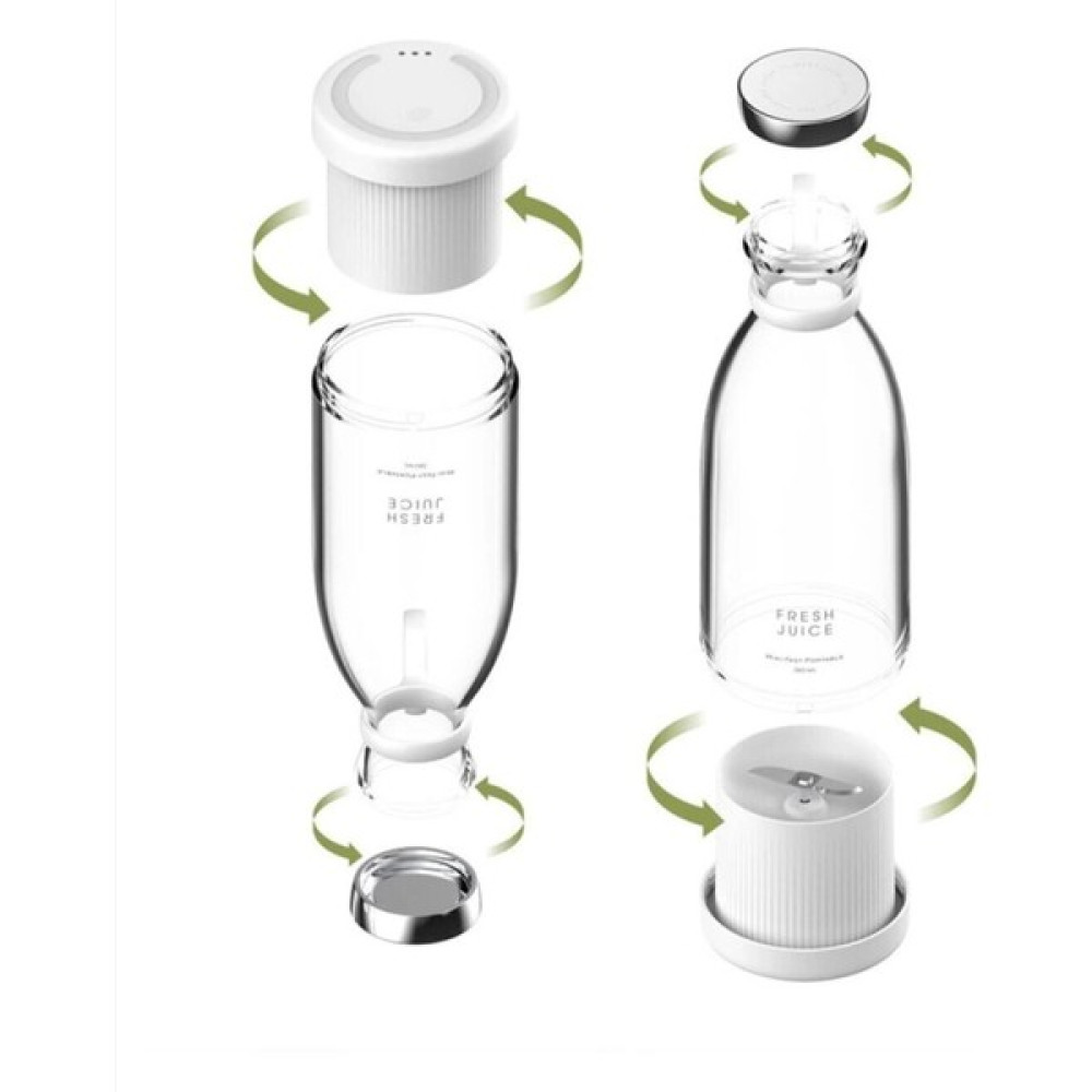 Taşınabilir 350 ml Blender Mini Meyve Karıştırıcı Milkshake Işlevli Blander Smothie - Beyaz Blenderler Fiyatı