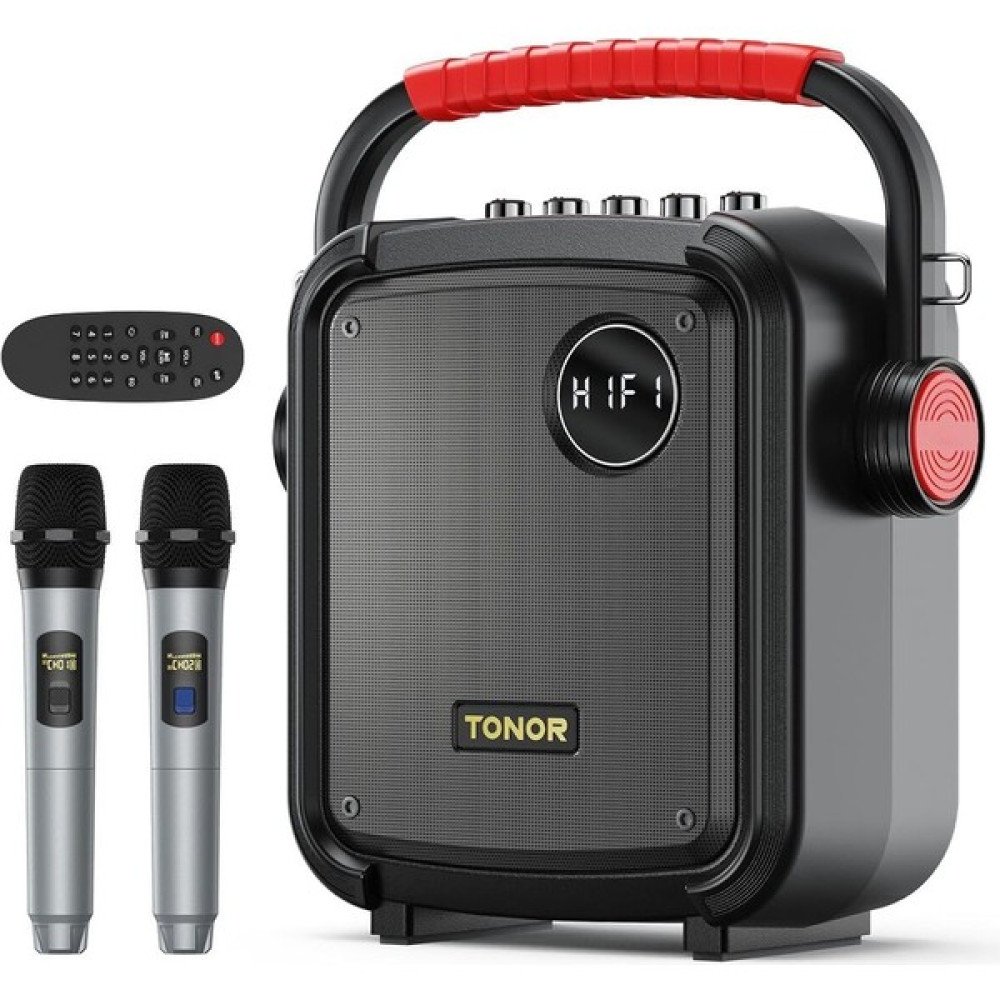 Taşınabilir Karaoke Makinesi - 2 Kablosuz Mikrofonlu, 5400MAH Pilli Şarj Edilebilir Pa Sistemi - Siyah Oto Boyaları Fiyatı