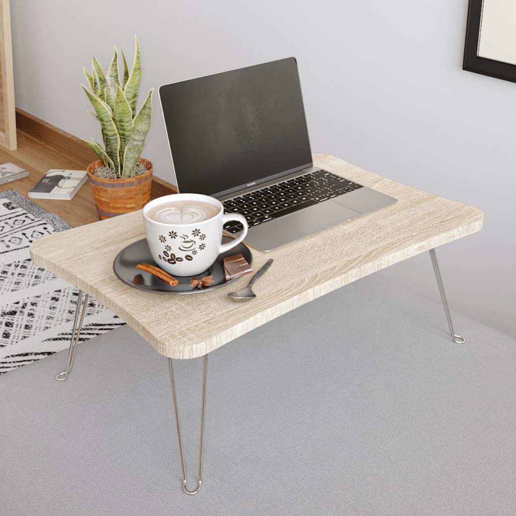 Taşınabilir Katlanır Yatak Koltuk Üstü Hasta Servis Laptop Bilgisayar Çalışma Sehpası - Sonomo - Y: 23 cm D: 40 cm G: 60 cm - Krem Dizüstü Bilgisayar Fiyatı