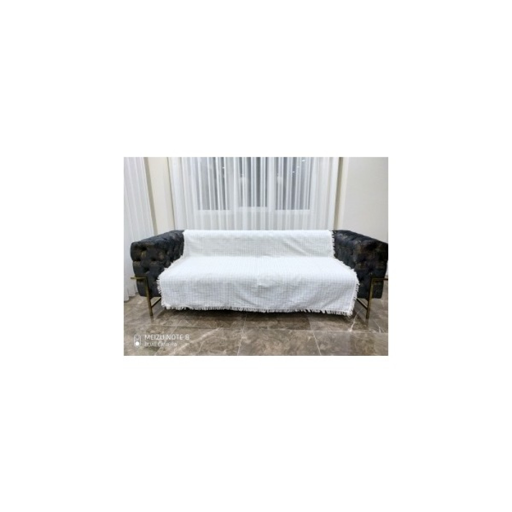 Taşkın Home Sultan Pamuklu Kolsuz Koltuk Kanepe Çekyat Koltuk Örtüsü 180*180 - 180 x 180 cm - Gri Koltuk & Kanepe Örtüsü Fiyatı