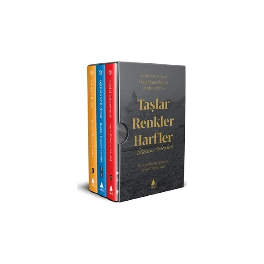 Taşlar - Renkler - Harfler Ülkesine Yolculuk (Özel Kutulu Set ) - Vasili Grossman  - Osip Mandelştam -  Andrey Bitov Dünya Edebiyatı Fiyatı