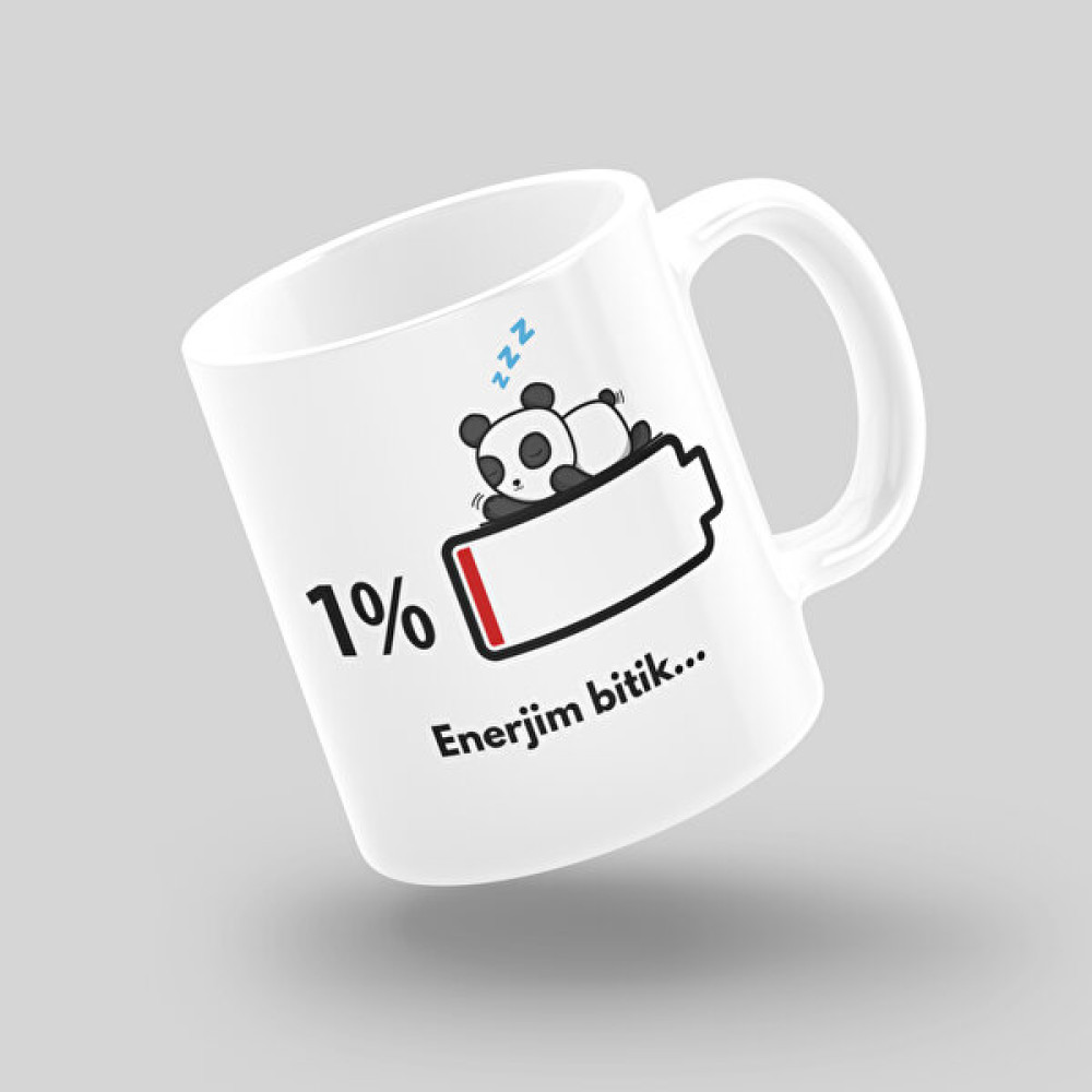 Taslug %1 Enerjim Bitik Kupa Bardak - Renkli Fincan / Bardak / Kahve Takımı Fiyatı