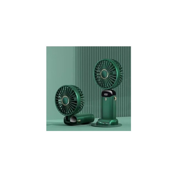 Tastech Mini Klima Şarjlı El Fanı 5 Kademeli Hız ve LED Göstergeli Serinletici - Yeşil Klimalar Fiyatı