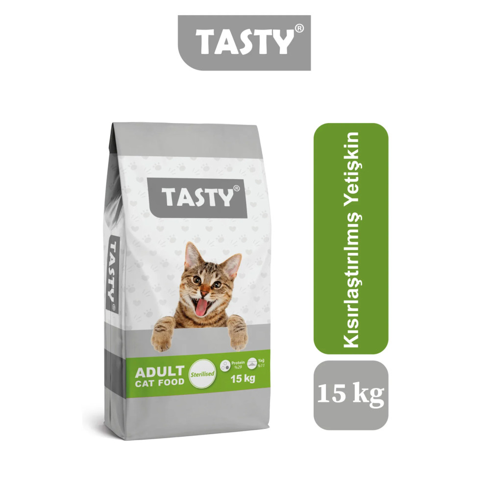 Tasty Kısırlaştırılmış, Somonlu Kedi Maması 15 kg Evcil Hayvan Ürünleri Fiyatı
