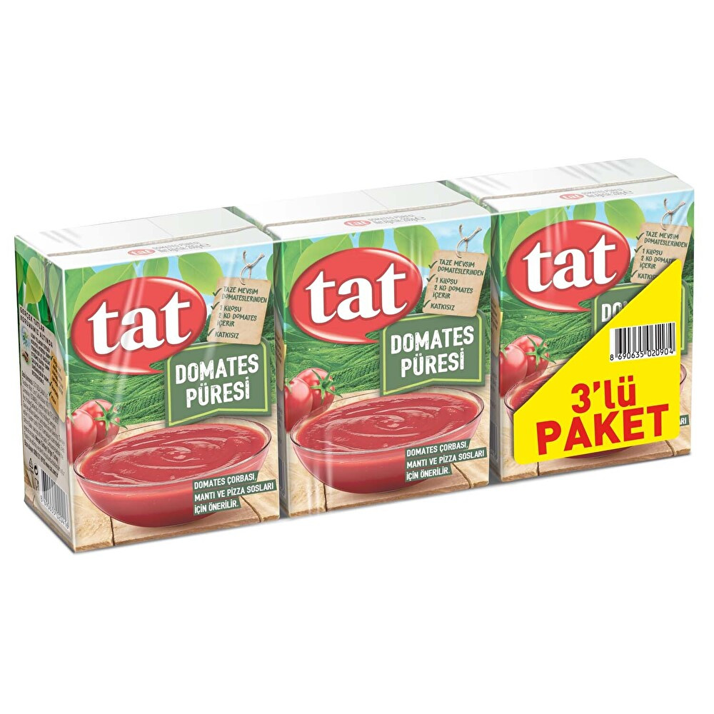 Tat Domates Püresi  3X200 g Hazır Çorba ve Bulyon Fiyatı