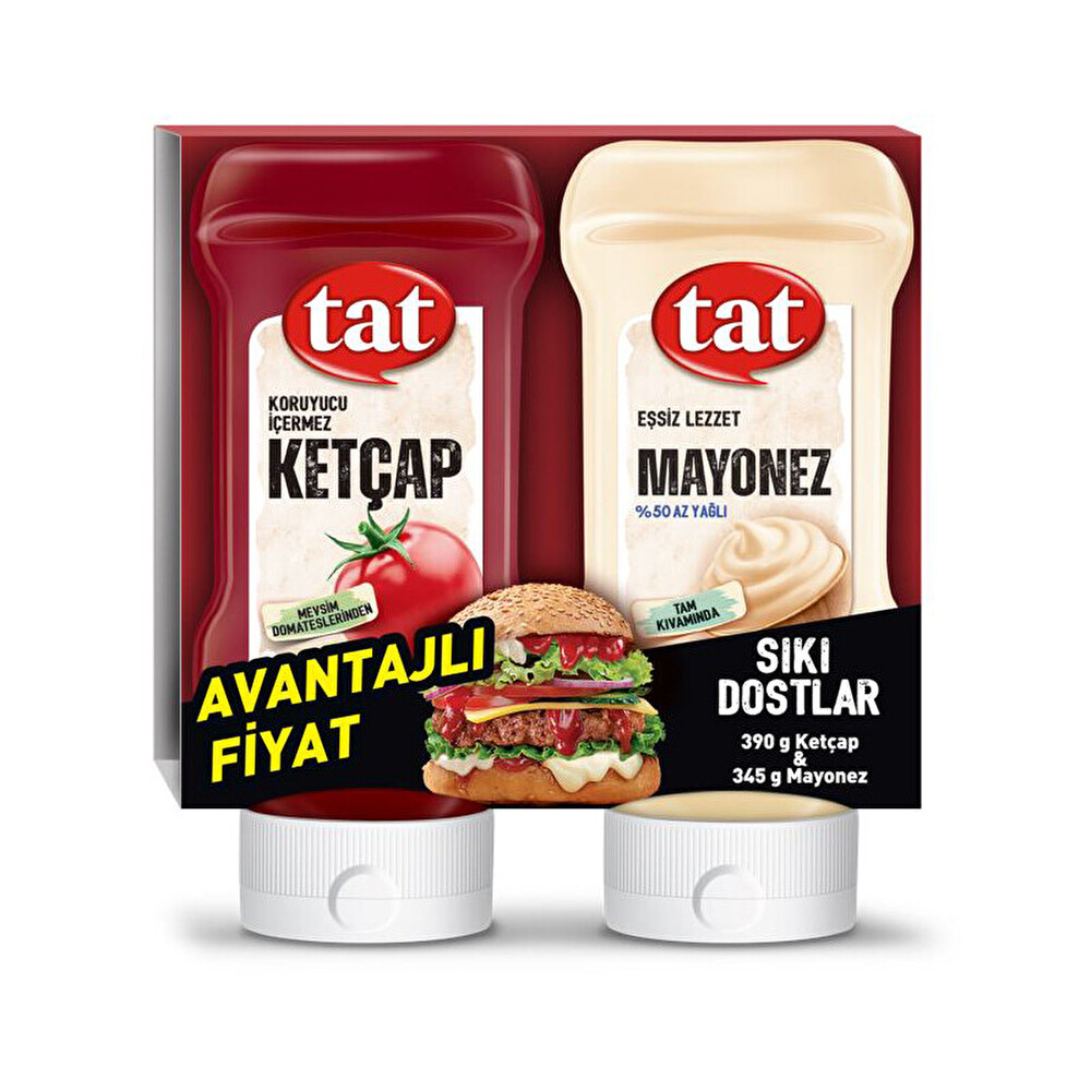 Tat Sıkı Dostlar 2'li Paket Ketçap 390 G - Mayonez 345g Sos Fiyatı