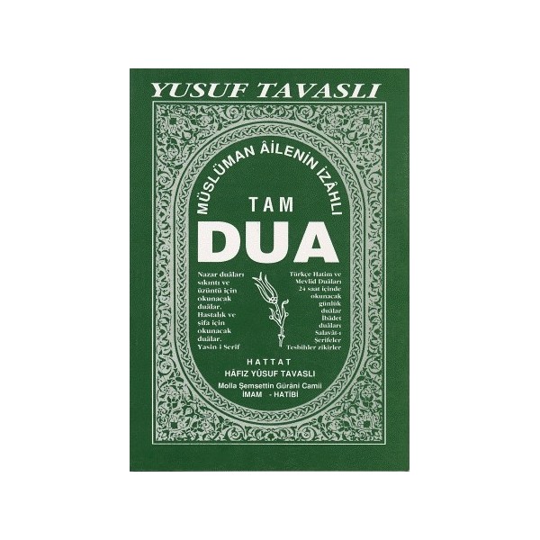 Tavaslı Yayınları Tam Dua (II.Hamur) Ciltsiz - Yusuf Tavaslı Normal Boy 640 Sayfa Eğitim Düzeyi Kitabı Diğer Fiyatı