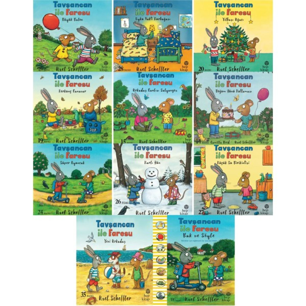 Tavşancan ile Faresu Set 11 Kitap - Axel Scheffler Çocuk Masal Fiyatı