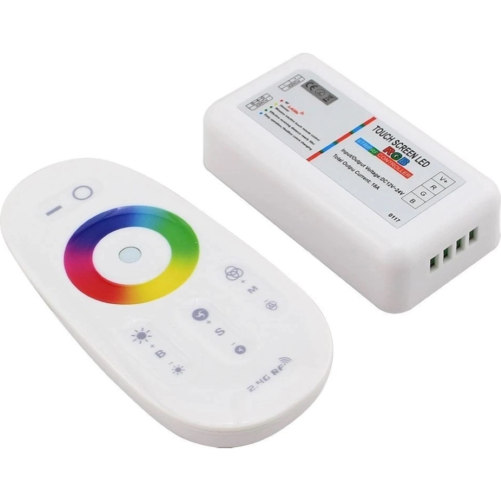 Tawitec Rgb LED Dokunmatik (Touch) Rf Kumanda + Kontrol Paneli 12V-24V – 18A Oto Elektroniği Fiyatı