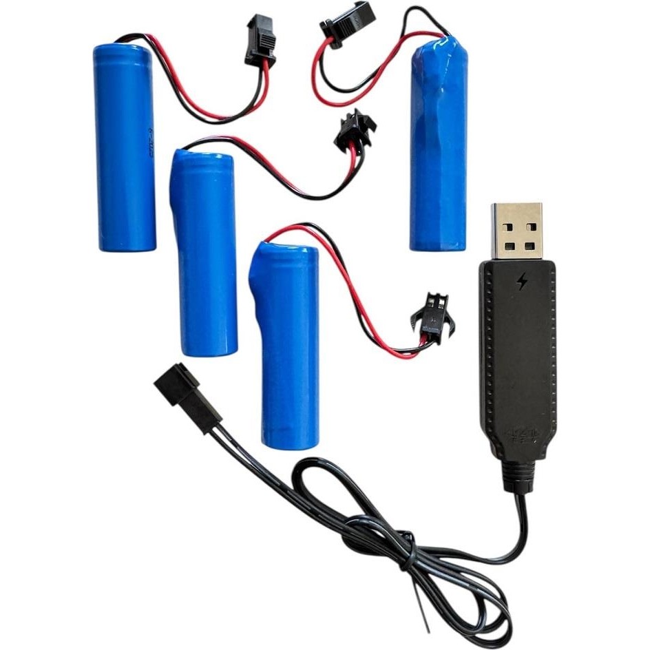 Tayfun 3.7 Volt Oyuncaklar Için Uyumlu Şarjlı Piller- 4 Adet Pil ve Şarj Aleti - Sarı Anne Bebek Oyuncak Fiyatı