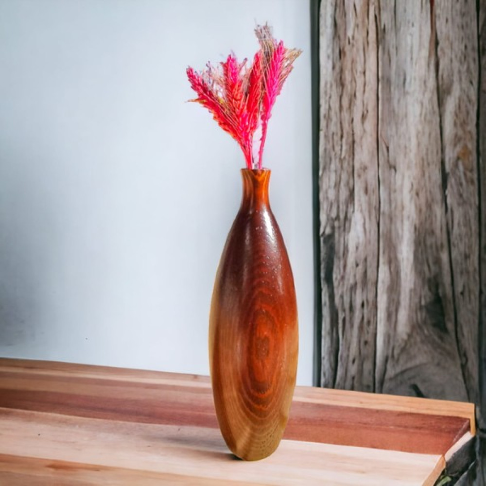 Taylan Wood Taylanwood Ahşap Dekoratif Masa Üstü Tombul Vazo 23,7 cm Vazo Fiyatı