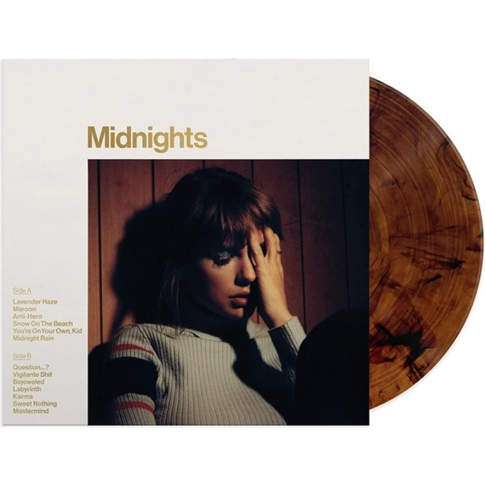 Taylor Swift- Midnights (Limited Special Edition Mahogany Marbled Vinyl) - Plak Pikap & Aksesuarları Fiyatı