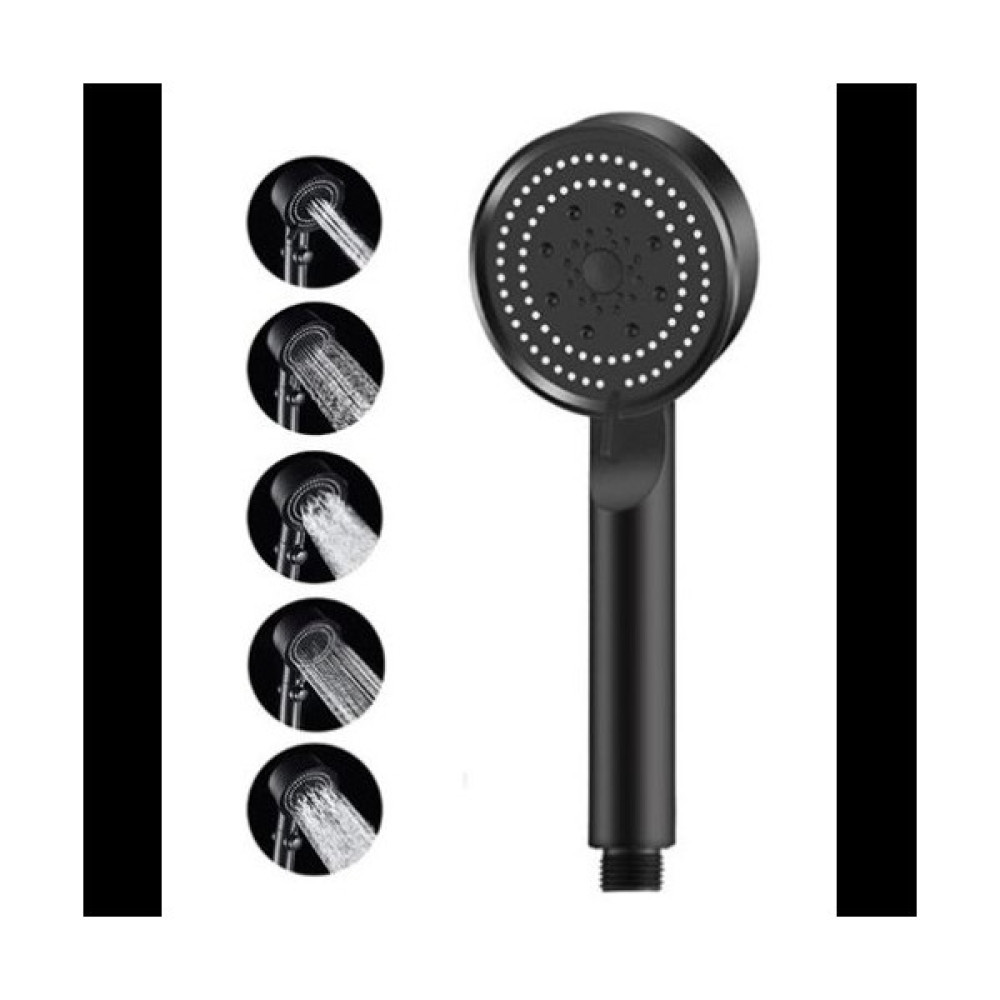 TAYVİN Turbo Fan 5 Fonksiyonlu Su Tasarruflu Duş Başlığı Turbo El Duşu Siyah Duş Seti Fiyatı