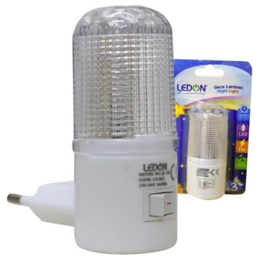 Tazador Ledon LD-9012 Ledli̇ Gece Lambasi Anahtarli 0.5W - Renkli Gece Lambası Fiyatı