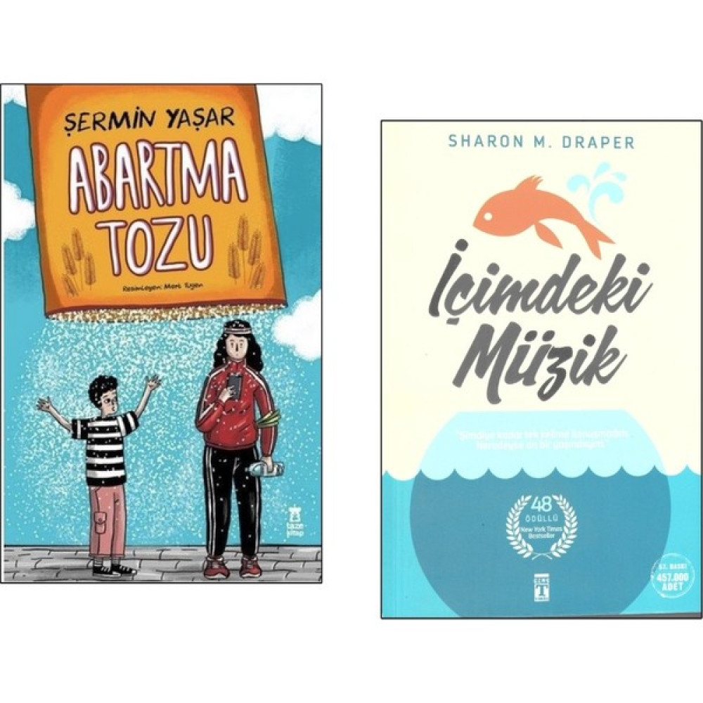 Taze Kitap Abartma Tozu ve Içimdeki Müzik 2 Çocuk Roman Seti Çocuk Roman Fiyatı
