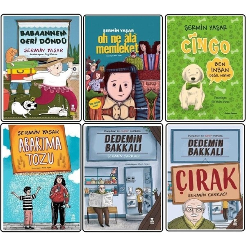 Taze Kitap Şermin Yaşar Serisi 6 Kitap 1-Babannem Geri Döndü 2-Cingo 3-Oh Ne Ala Memleket 4-Abartma Tozu 5-Dedemin Bakkalı 6-Çırak Çocuk Masal Fiyatı