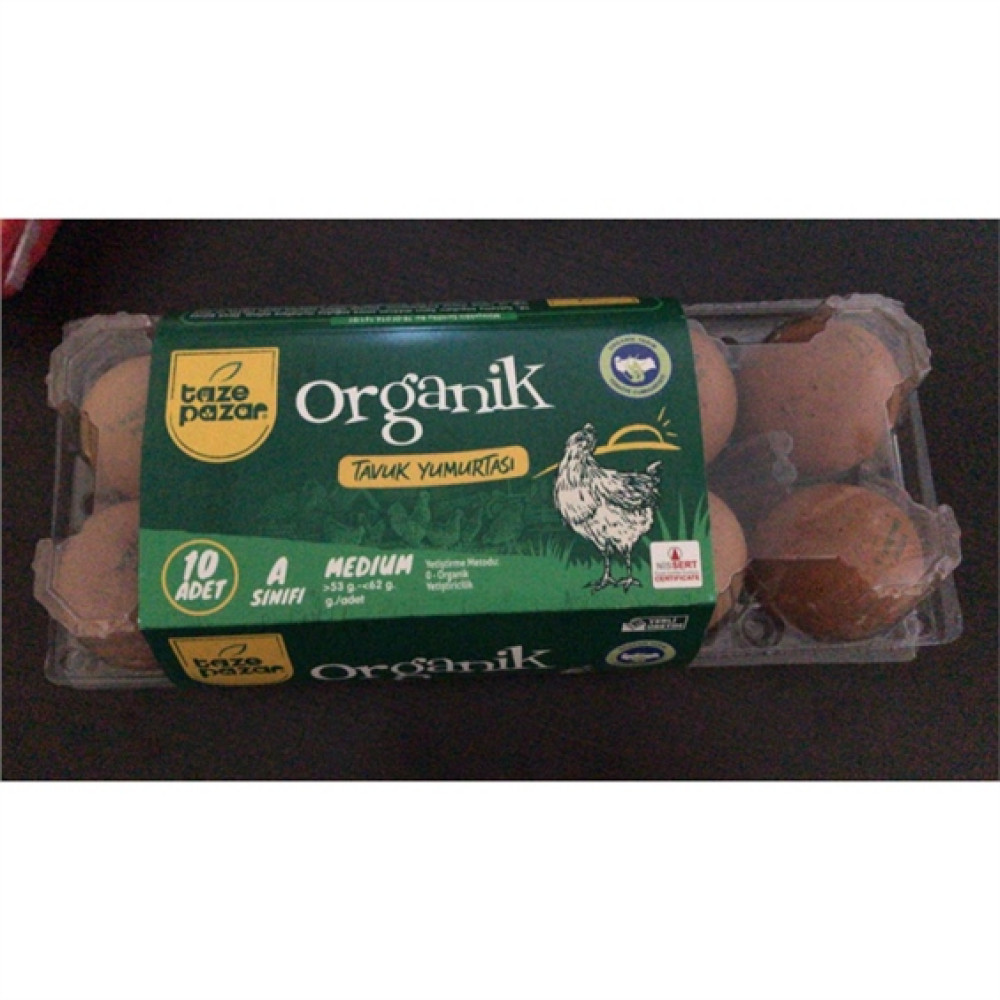Taze Pazar Organik Yumurta 10'lu Yumurta Fiyatı