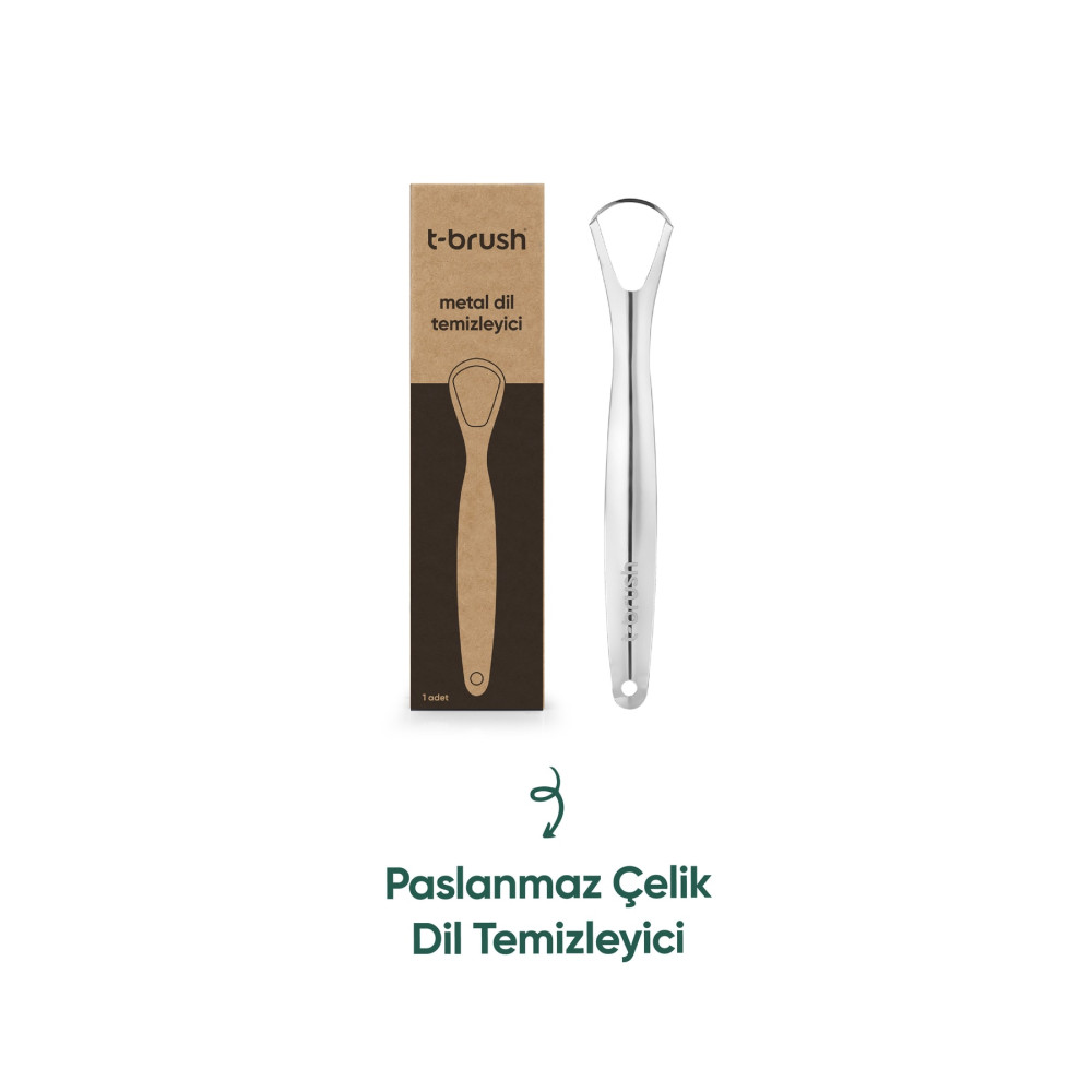 TBRUSH Paslanmaz Çelik Dil Temizleyici / Dil Sıyırıcı Ağız ve Diş Sağlığı Fiyatı
