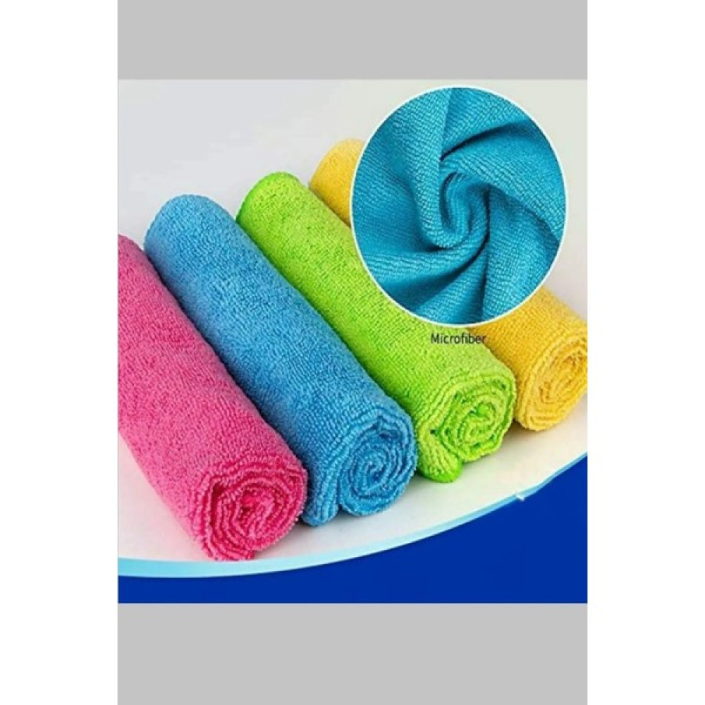 TBY Shop 30X30CM 4'lü Mikrofiber Iz Bırakmayan Kurulama ve Temizleme Bezi Ultra Emici Diğer Fiyatı