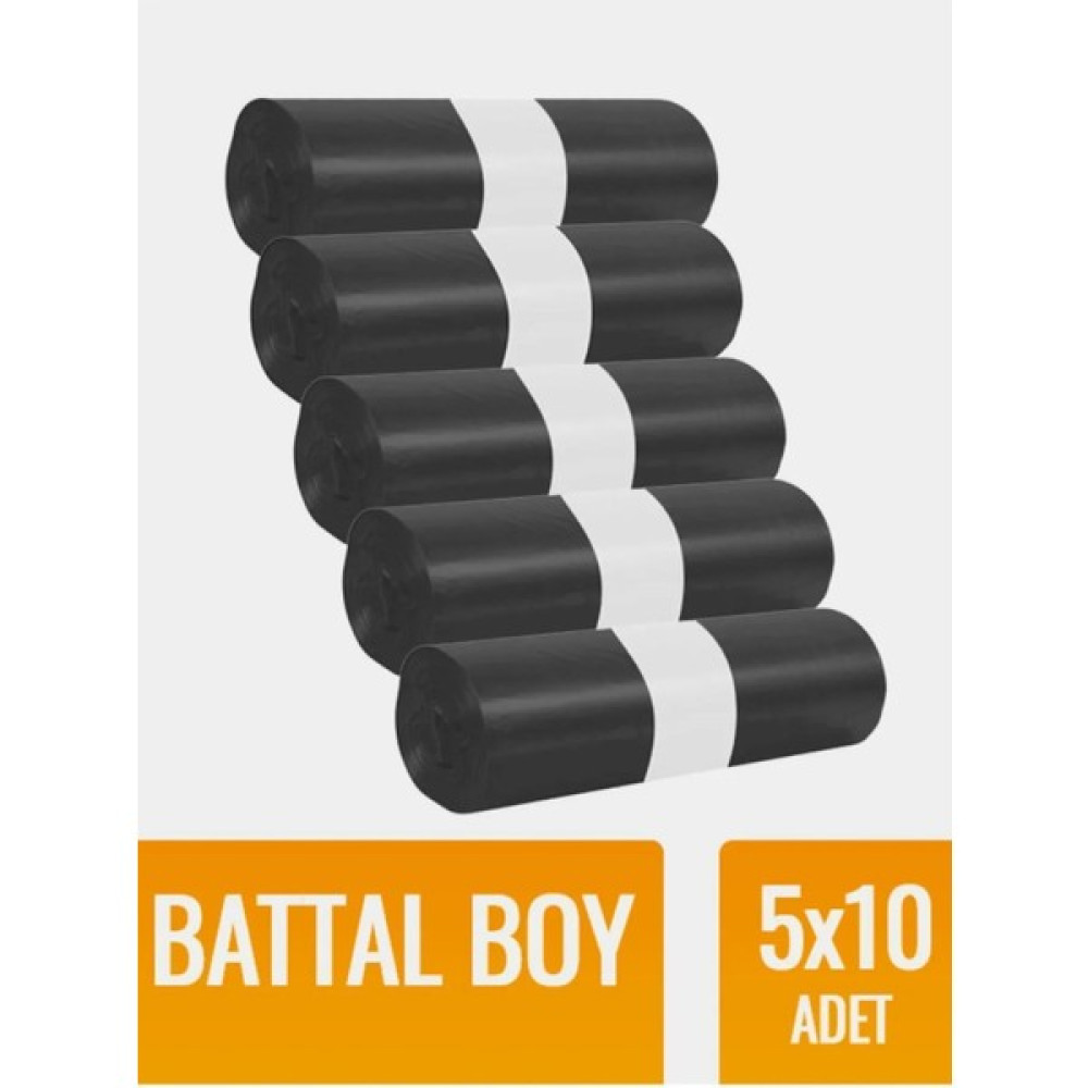 TBY Shop 5 Rulo Çöp Torbası Battal Boy 10’lu Kalın 72X95 Çöp Poşeti Çöp Poşetleri Fiyatı