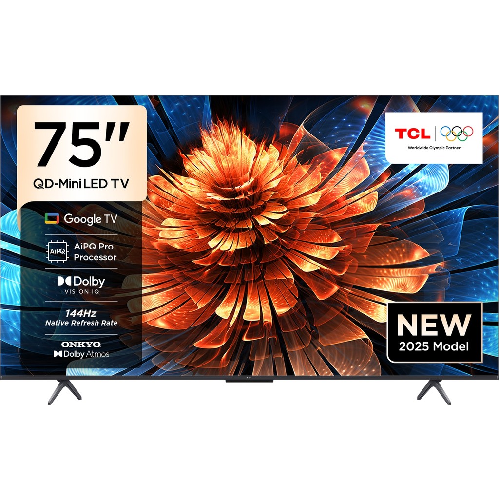 TCL 75Q6C 75" 190 Ekran Uydu Alıcılı 4K Ultra HD MiniLED Google TV - 75'' Televizyonlar Fiyatı