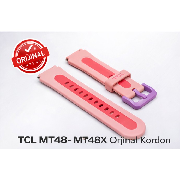 TCL Movetime MT48- MT48X Family Saat Pembe Renk Kordonu / Kayışı Akıllı Saat Aksesuarı Fiyatı
