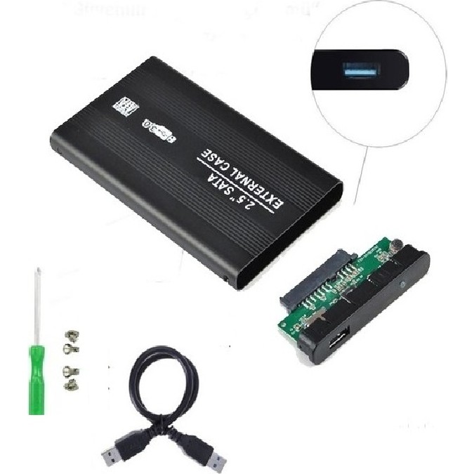 TCL Sata 2.5" USB 3.0 Harici SSD Harddisk Taşınabilir HDD Kutusu Siyah SSD / Solid State Drive Fiyatı