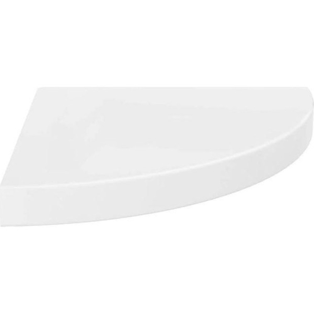 T.concept Dekoratif, Oval Duvar Köşe Rafı Beyaz 30X30 cm Kitaplık - Duvar Rafı & CD / DVD Rafı Fiyatı